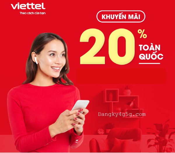 Khuyến mãi thẻ nạp Viettel ngày 20/9/2021