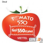 Gọi nội mạng 550đ/phút với gói cước Tomato 550 Viettel
