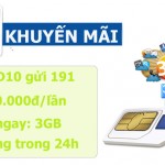 Gói D10 ưu đãi 3GB data 3G Viettel chỉ với 10.000đ