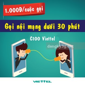 Gọi nội mạng thả ga chỉ 1.000đ với gói C1000 Viettel
