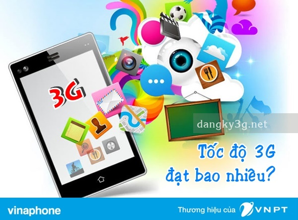 Tốc độ truy cập 3G mạng Vinaphone đạt bao nhiêu?