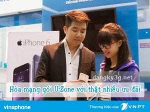Hòa mạng gói cước U-Zone Vinaphone cước gọi 690đ/phút