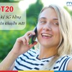 Đăng ký 3G Mobifone bằng tiền khuyến mãi với gói DT20