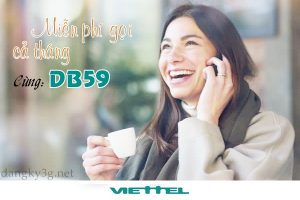 Gói DB59 Viettel miễn phí gọi cả tháng