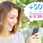 Vinaphone khuyến mãi cộng 50% thẻ nạp trong ngày vàng 6/2/2018
