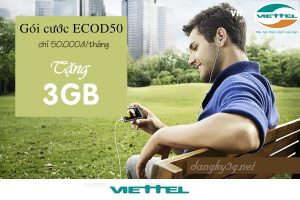 Hướng dẫn đăng ký gói cước ECOD50 Viettel