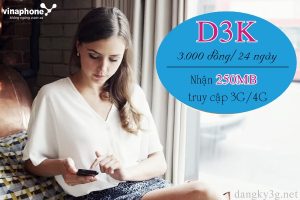 Hướng dẫn đăng ký gói cước D3K Vinaphone