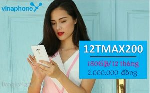 Gói cước 12TMax200 mạng Vinaphone
