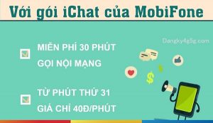 Gói cước dịch vụ ichat mạng Mobifone