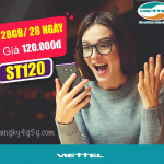 Đăng ký gói ST120 Viettel ưu đãi 28GB dùng 28 ngày chỉ 120.000đ