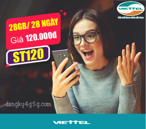 Đăng ký gói ST120 của Viettel