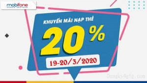 Mobi khuyen mai the nap trong hai nagy 19-20 thang 3