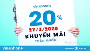 Vinaphone khuyen mai the nap ngay vang