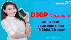 Goi cuoc D30P mang Vinaphone