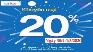 Khuyen mai the nap mung dai le 30-4 va 1-5