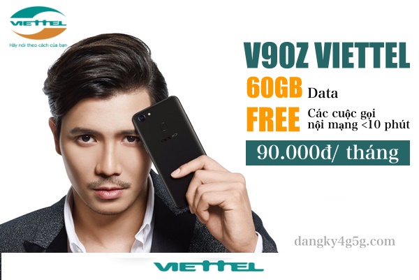 Hướng dẫn cách đăng ký gói cước V90Z của mạng Viettel