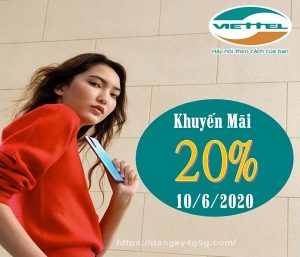 khuyen mai the nap viettel ngay 10.6.2020