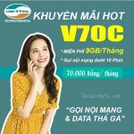 Đăng ký gói V70C Viettel ưu đãi Combo Data, Thoại hấp dẫn