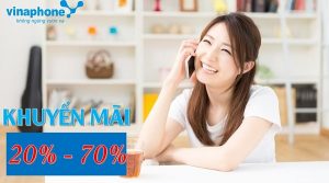 Vinaphone khuyen mai the nap 20%-70% ngay 17.11 cuc hap dan