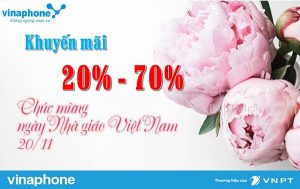 Vinaphone khuyen mai the nap ngay 20.11.2020
