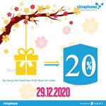 Khuyến mãi 20% giá trị thẻ nạp Vinaphone ngày 29/12/2020