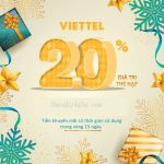 Viettel khuyến mãi 20% giá trị thẻ nạp ngày vàng 20/3/2021