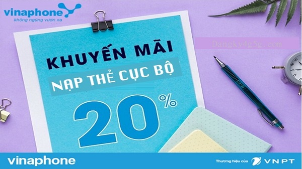 Khuyen mai the nap cuc bo mang Vinaphone