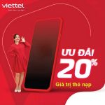 Viettel khuyến mãi 20% giá trị thẻ nạp ngày vàng 1/6/2021