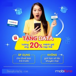 Mobifone khuayen mai nap the cong data