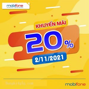 Mobifone khuyến mãi thẻ nạp ngày 2/11/2021