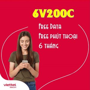 Đăng ký gói cước 6V200C mạng Viettel