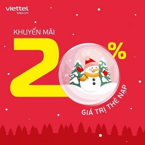 Khuyến mãi thẻ nạp mạng Viettel ngày 20.12.2021