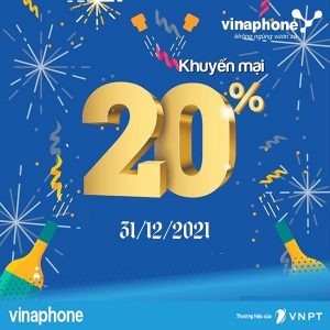 Vinaphone khuyến mãi thẻ nạp cuối năm