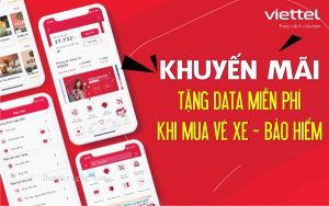 Khuyến mãi tặng data khi mua bảo hiểm và vé xe