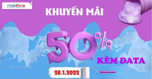 Khuyến mãi nạp thẻ Mobione ngày 28.1.2022