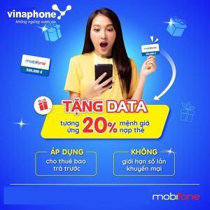 Khuyến mãi nạp thẻ tặng data