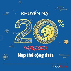 Khuyến mãi thẻ nạp Mobifone ngày 16/2