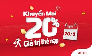 Khuyến mãi thẻ nạp Viettel