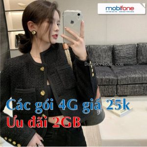 Gói cước 4G Mobifone 25k uu dai 2GB