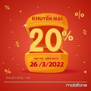 Mobifone khuyến mãi nạp thẻ tặng data