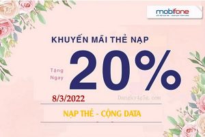 Mobifone khuyến mãi nạp thẻ tặng data ngày 8.3