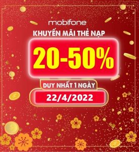 Khuyến mãi thẻ nạp mạng Mobifone