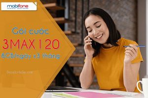 Gói cước 3MAX120 Mobifone