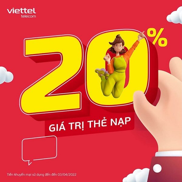 Viettel khuyến mãi thẻ nạp ngày vàng 30.6.2022
