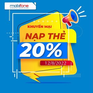 Khuyến mãi thẻ nạp trực tuyến Mobifone