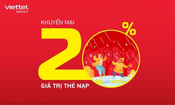 Viettel khuyến mãi thẻ nạp ngày 20.8.2022